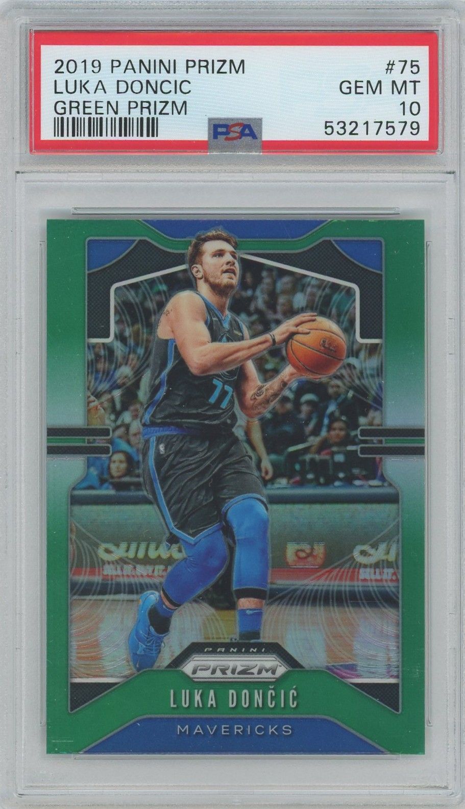 Luka Doncic 2019 Panini Prizm Green #75 PSA 10