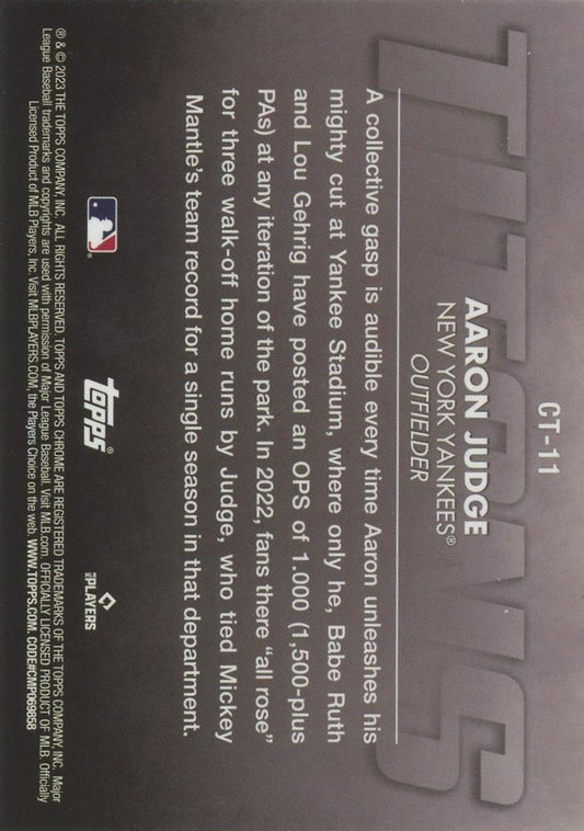 2023 Topps Chrome UpdateAaron Judge Titans #CT-11