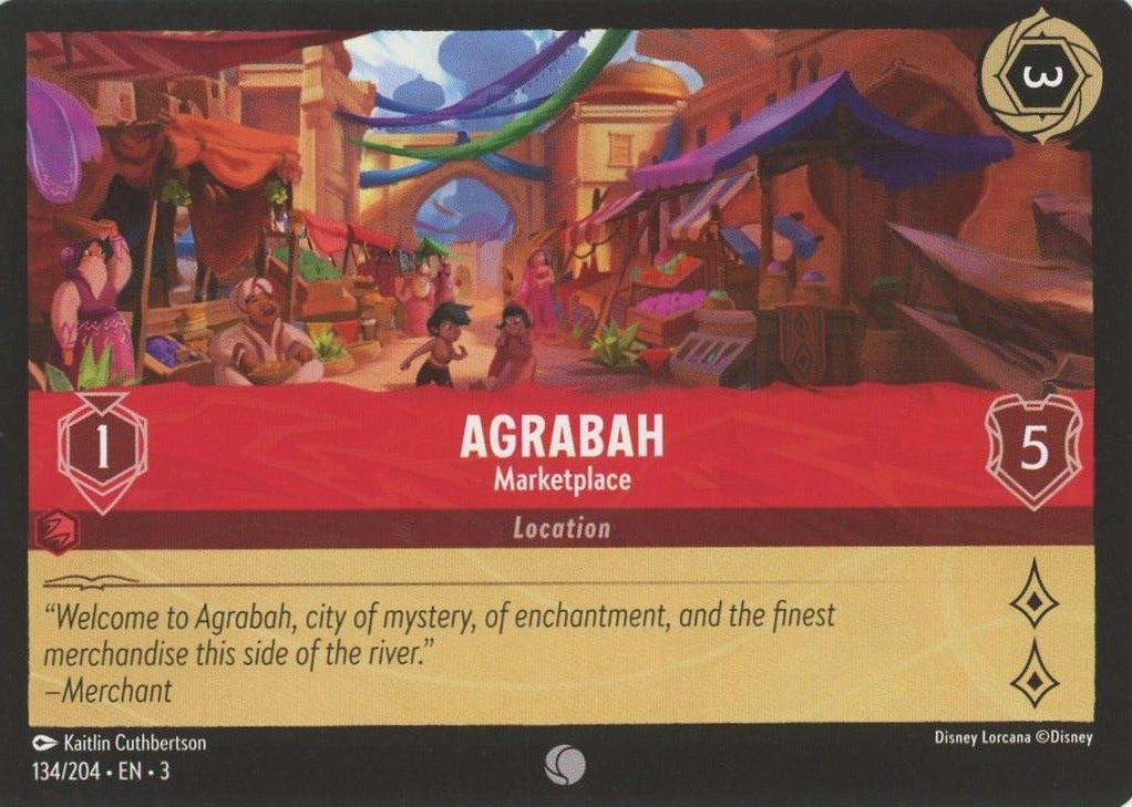 Agrabah Marketplace 2024 Disney Lorcana Into the Inklands #134 Common