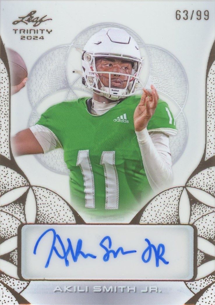 Akili Smith Jr. 2024 Leaf Trinity Auto Autograph #63/99 #CA-ASJ