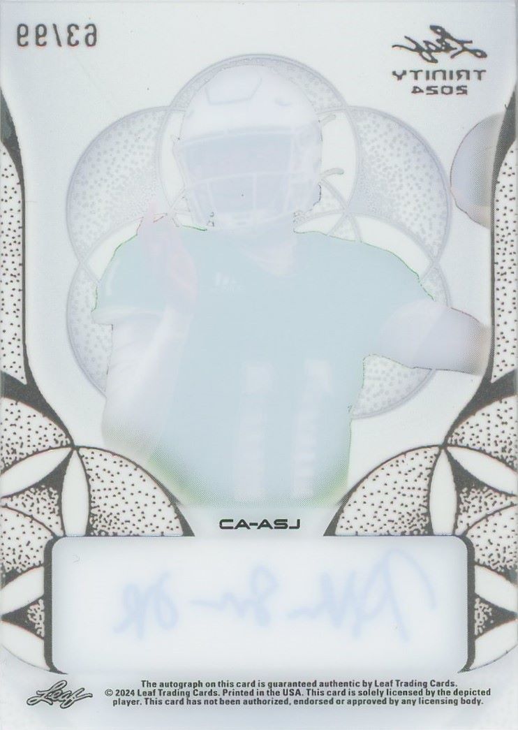 Akili Smith Jr. 2024 Leaf Trinity Auto Autograph #63/99 #CA-ASJ