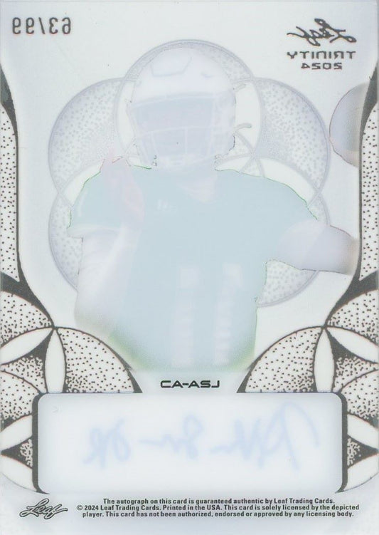 Akili Smith Jr. 2024 Leaf Trinity Auto Autograph #63/99 #CA-ASJ