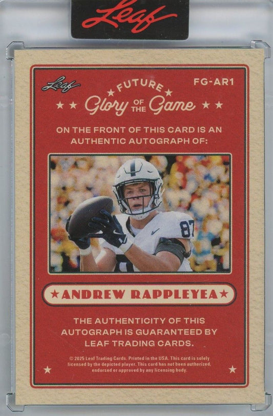 2025 Leaf Future Glory Of The Game Andrew Rappleyea Future Auto #71/99 #FG-AR1