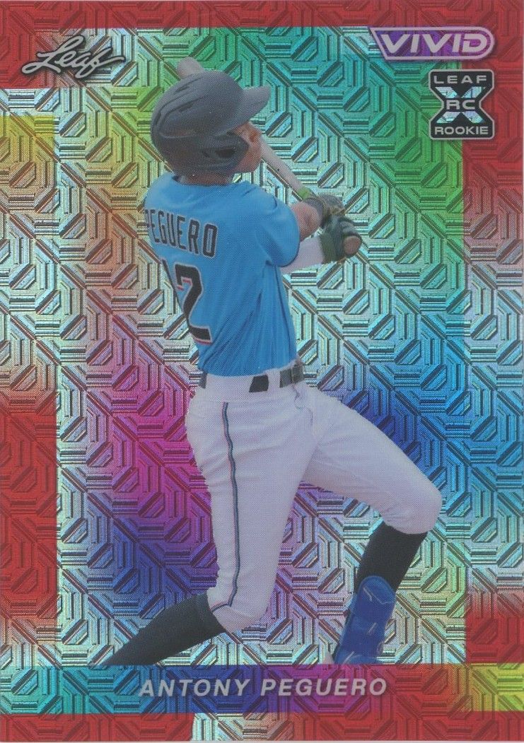 Antony Peguero 2023 Leaf Vivid Baseball Red XRC #6/8 #47