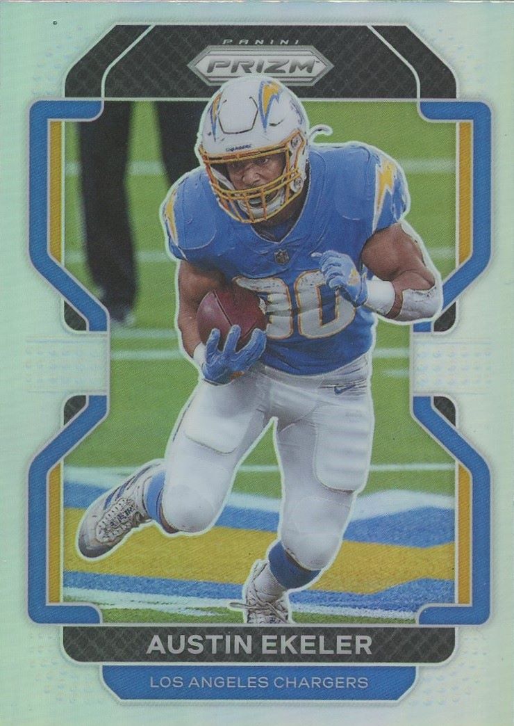 Austin Ekeler 2021 Panini Prizm Silver Prizm #170 Los Angeles Chargers