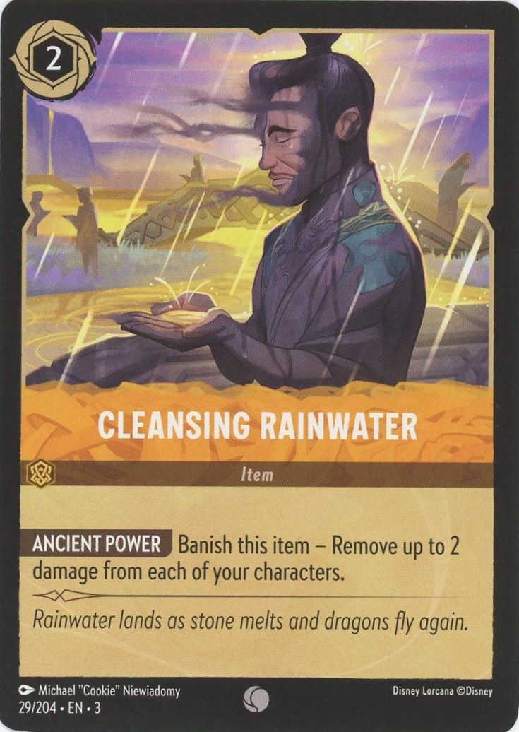 Cleansing Rainwater Disney Lorcana Into the Inklands #29 Common