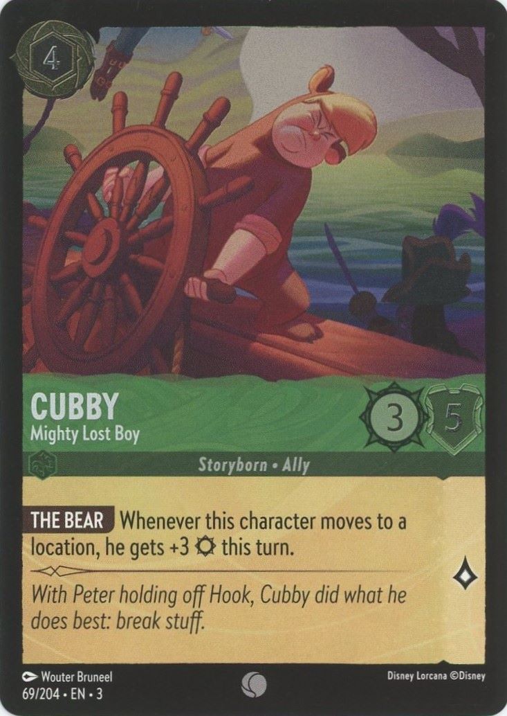 Cubby Mighty Lost Boy Disney Lorcana Into the Inklands #69 Common Foil