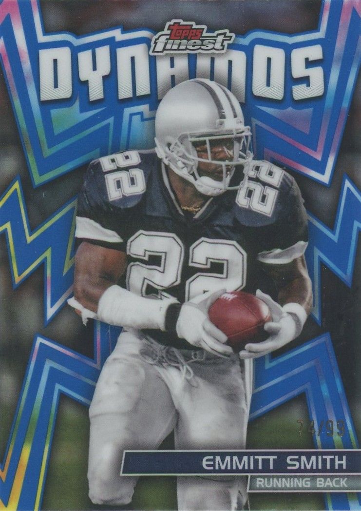 Emmitt Smith 2024 Topps Finest Dynamos #74/99 #DYN-25 Cowboys