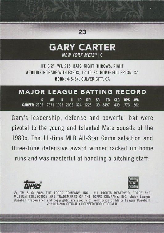 2024 Topps Museum Collection Gary Carter #23
