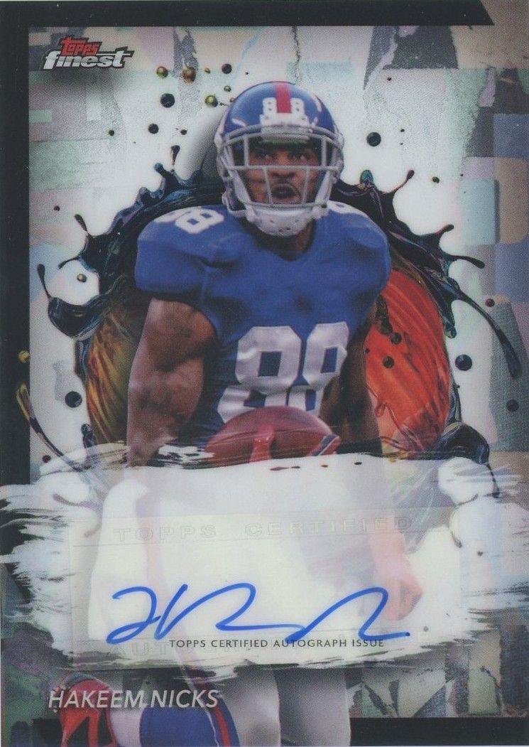 Hakeem Nicks 2024 Topps Finest Autograph #FA-HN New York Giants