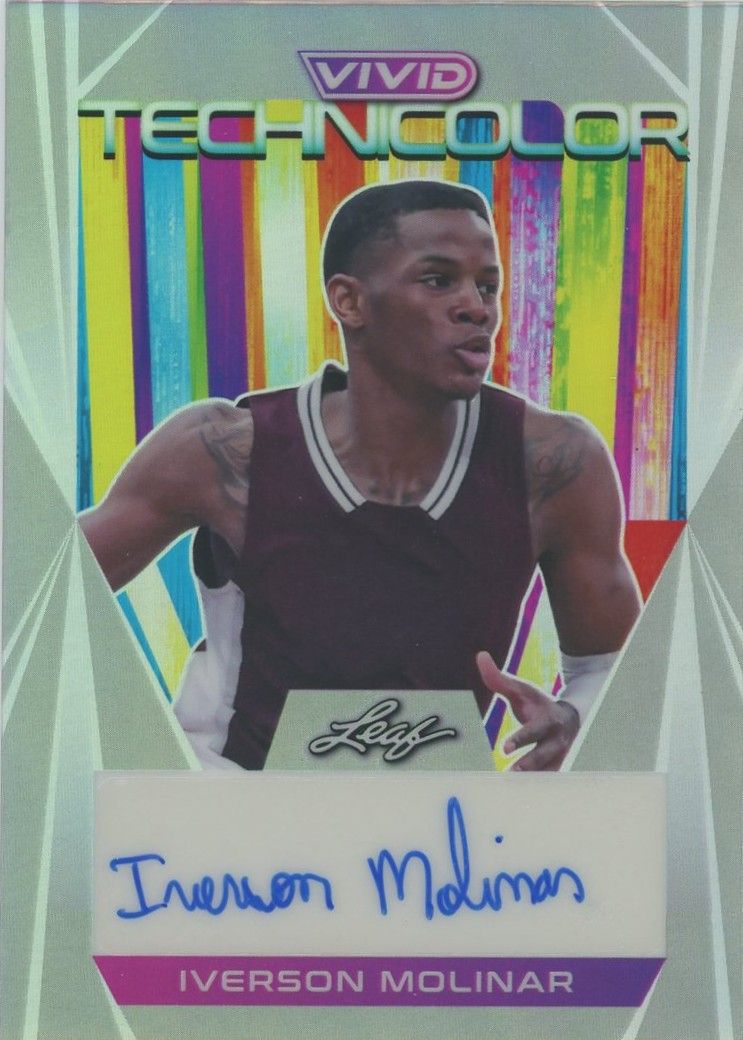 Iverson Molinar 2022-23 Leaf Vivid Technicolor Autographs #27/40 #T-IM1