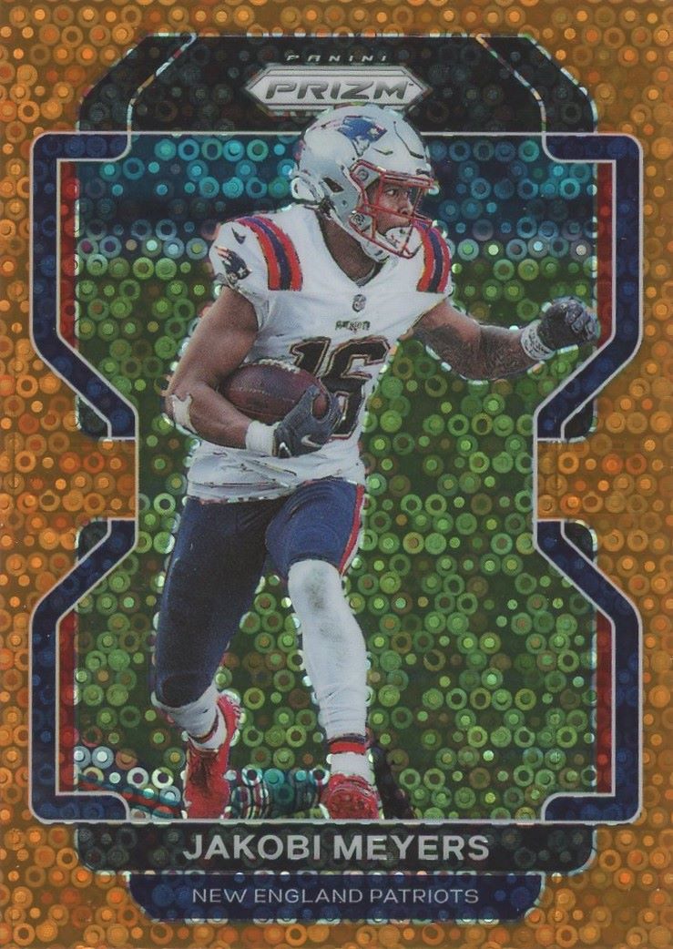 Jakobi Meyers 2021 Panini Prizm Orange Disco #95 Patriots