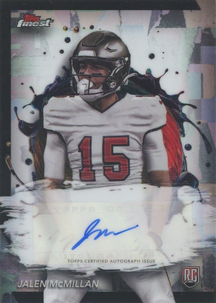 Jalen McMillan 2024 Topps Finest Football Rookie RC Auto #RFA-JM Buccaneers