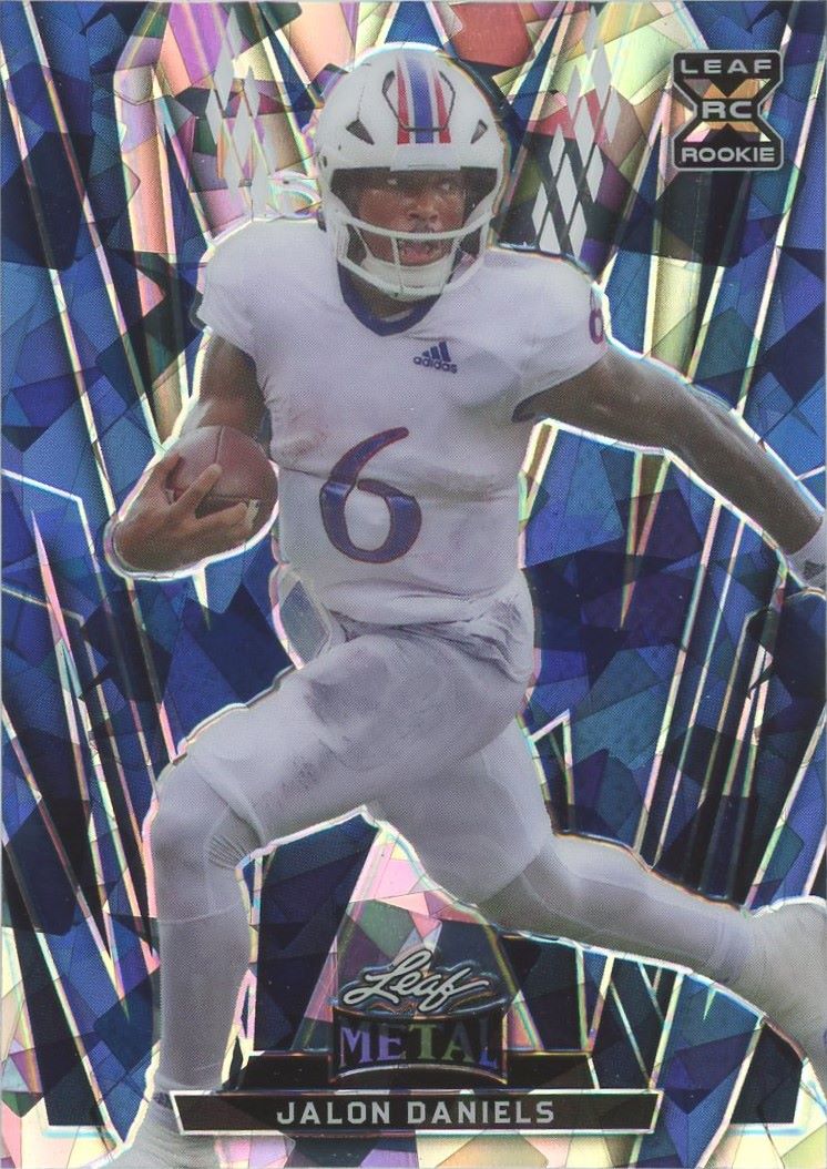 Jalon Daniels 2024 Leaf Metal Blue #5/7 #133 Kansas Jayhawks