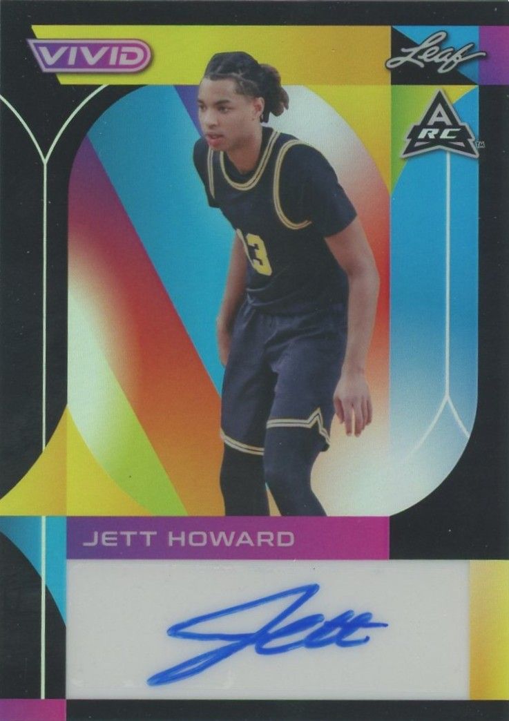 Jett Howard 2022-23 Leaf Vivid Auto Rookie RC #16/20 #BA-JH1