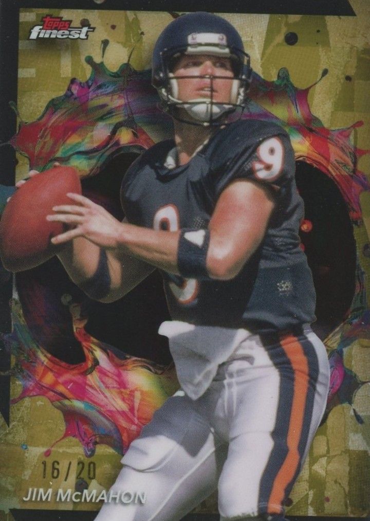 Jim Mcmahon 2024 Topps Finest Gold #16/20 #206 Chicago Bears