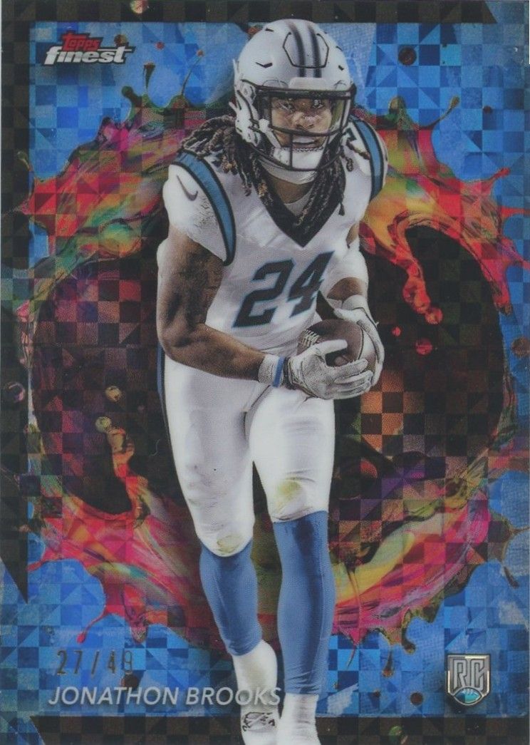 Jonathon Brooks 2024 Topps Finest Blue Checkerboard Rookie RC #27/49 #284