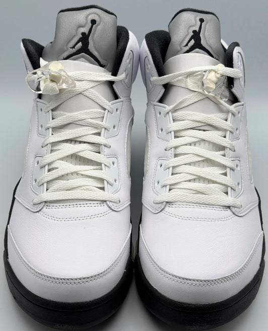 Nike Air Jordan 5 Retro "White and Black" DD0587-110 Men's Sz 13
