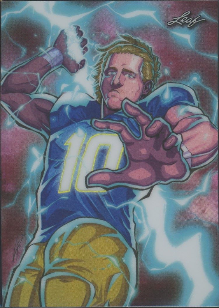 Justin Herbert 2023 Leaf Metal Anime Nation #/471 #ANB-51