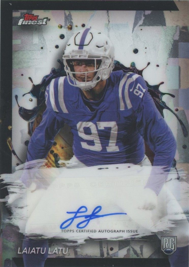 Laiatu Latu 2024 Topps Finest Autograph Rookie RC #RFA-LL