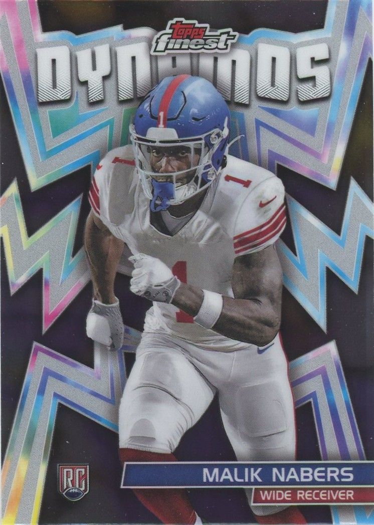 Malik Nabers 2024 Topps Finest Dynamos Rookie RC #DYN-14 New York