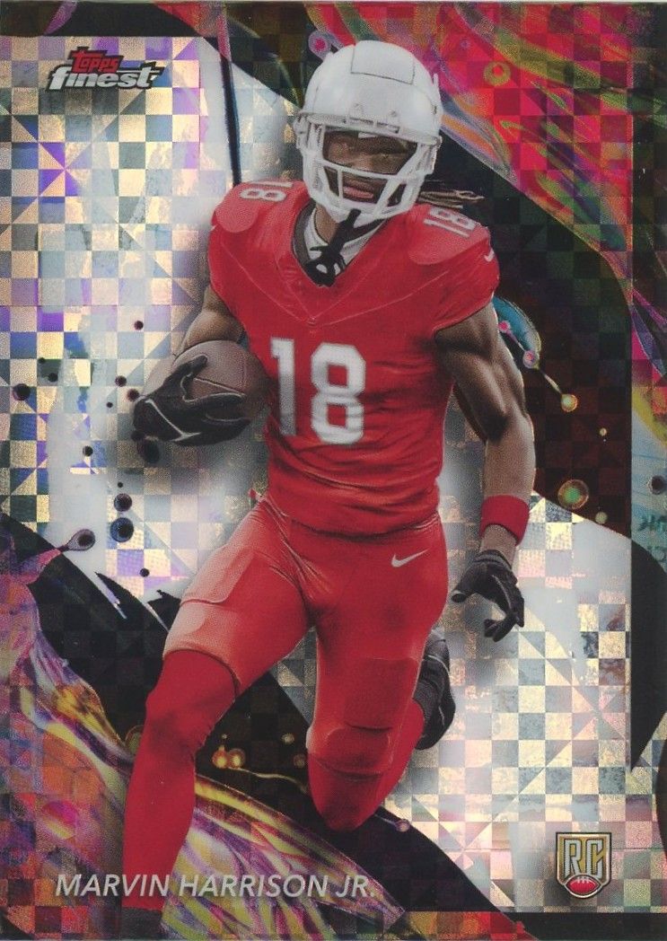 Marvin Harrison Jr 2024 Topps Finest Rookie RC Checkerboard #189 Arizona