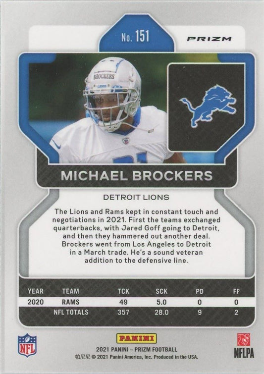 Michael Brockers 2021 Panini Prizm Orange Disco #151