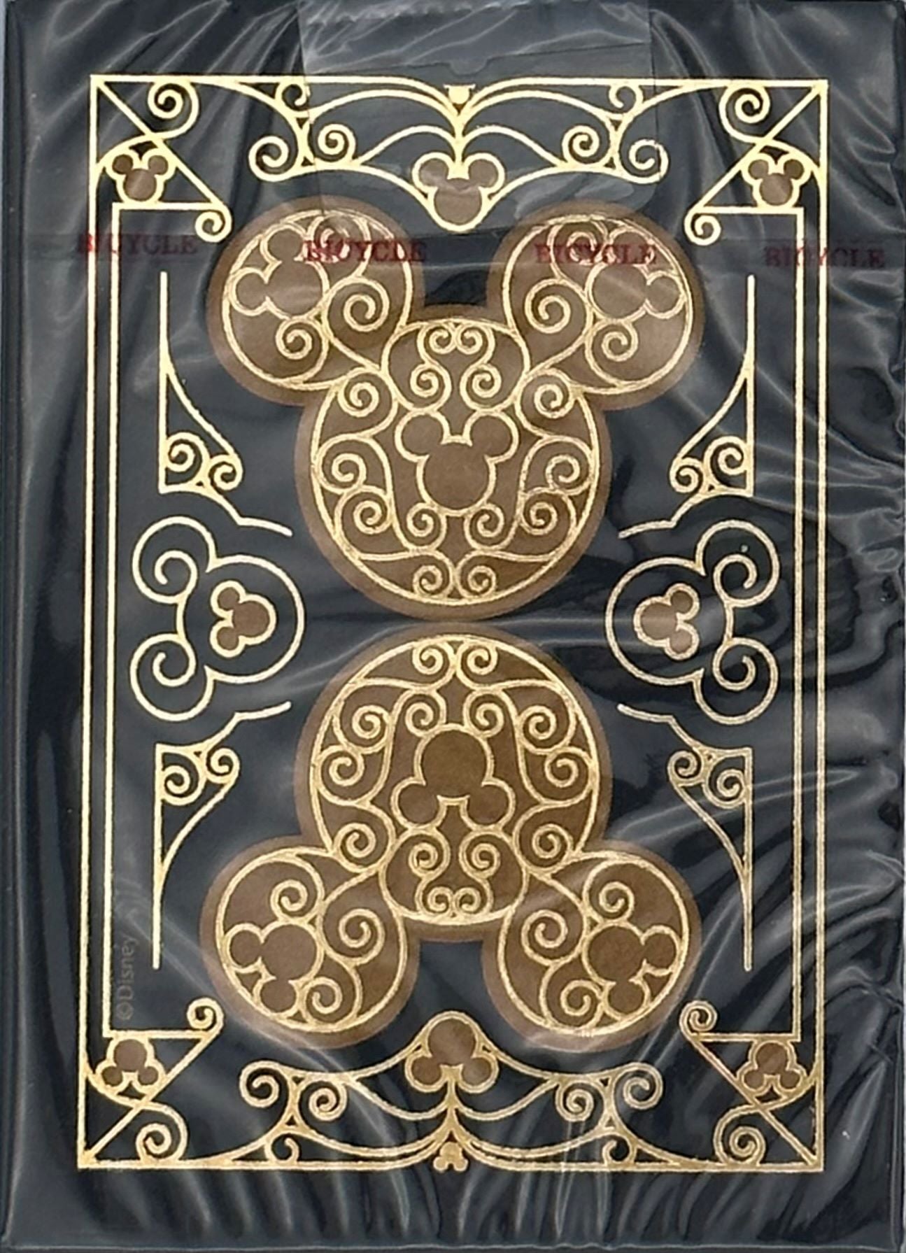 Bicycle Disney Mickey Mouse Black and Gold Playing Cards