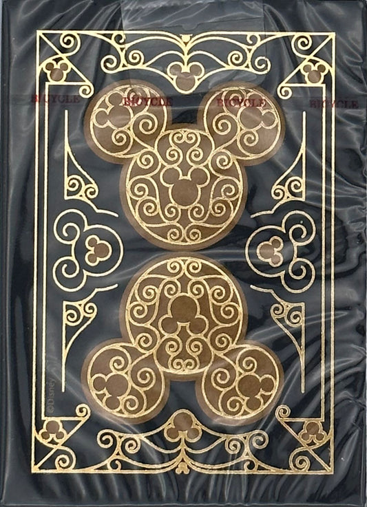 Bicycle Disney Mickey Mouse Black and Gold Playing Cards