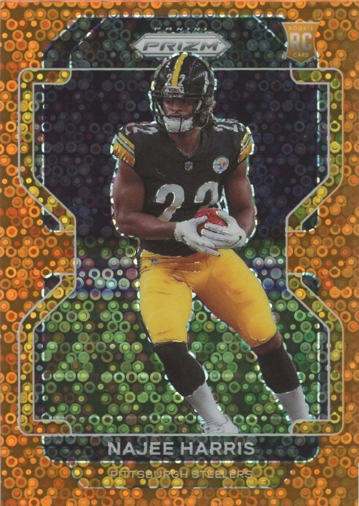 Najee Harris 2021 Panini Prizm Orange Disco Rookie RC #343