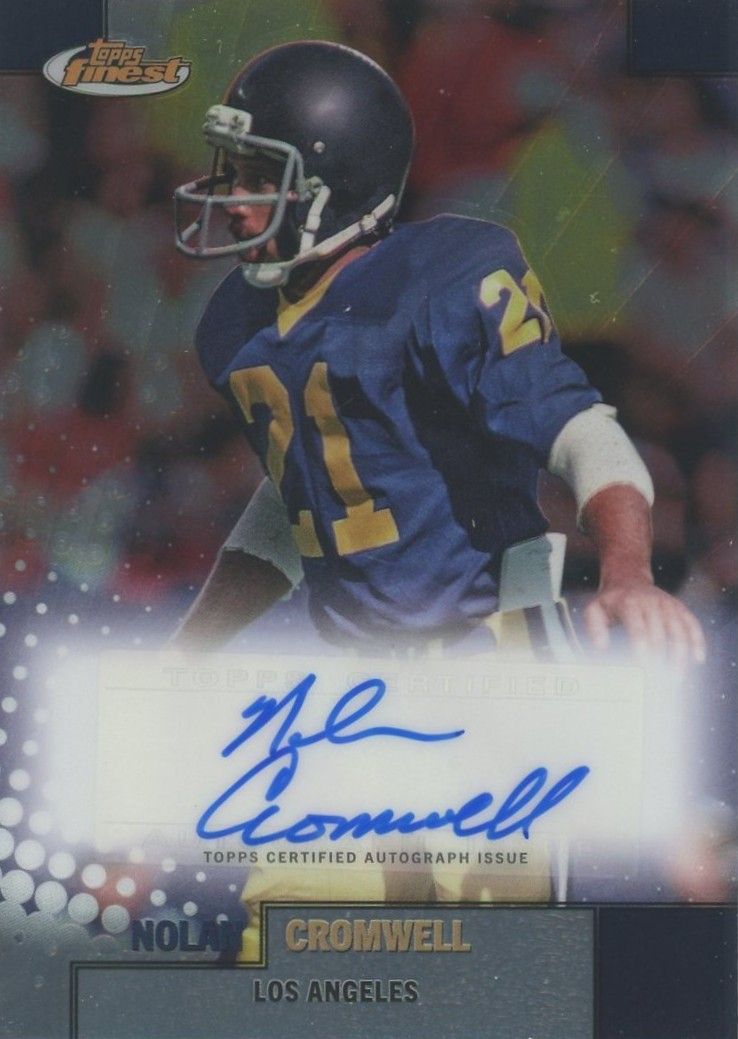 Nolan Cromwell 2024 Finest Flashback Auto #FBA-NC Rams