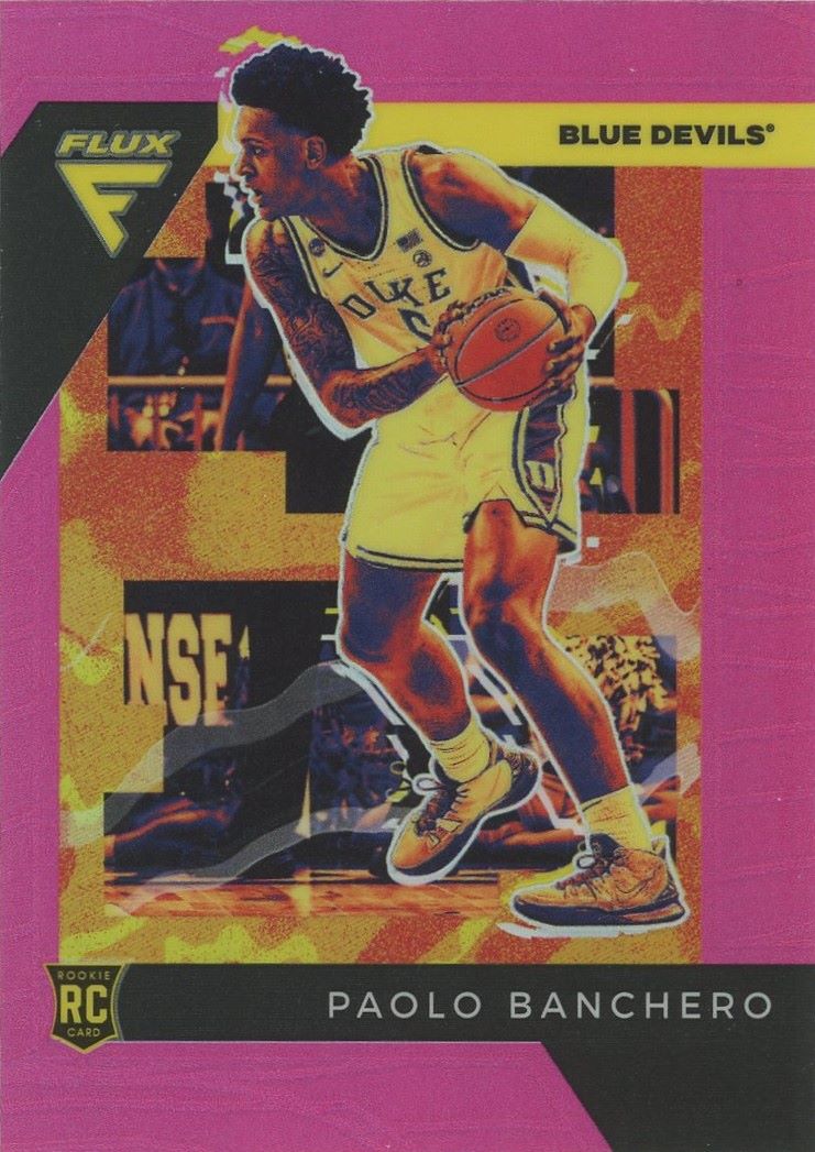 2022 Panini Chronicles Draft Picks Paolo Banchero Flux Pink Prizm Rookie #3