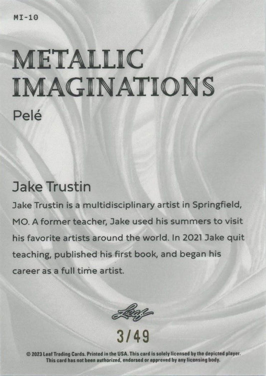 2023 Leaf Pele Metallic Imaginations Blue #/49 #MI-10