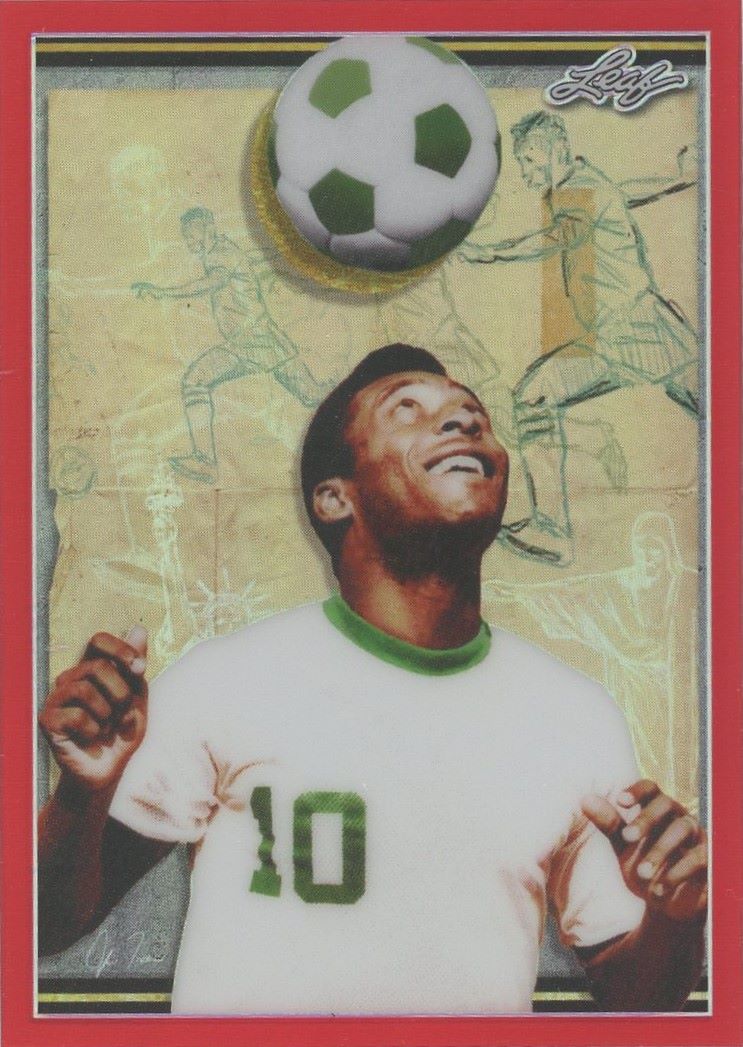 2023 Leaf Pele Metallic Imaginations Red #/199 #MI-10
