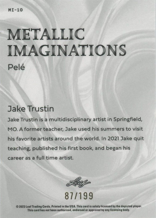2023 Leaf Pele Metallic Imaginations Red #/199 #MI-10