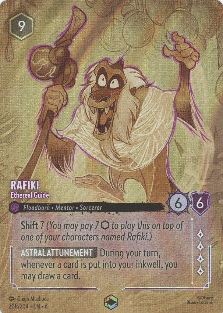 Rafiki Ethereal Guide Disney Lorcana Azurite Sea Enchanted #208/204
