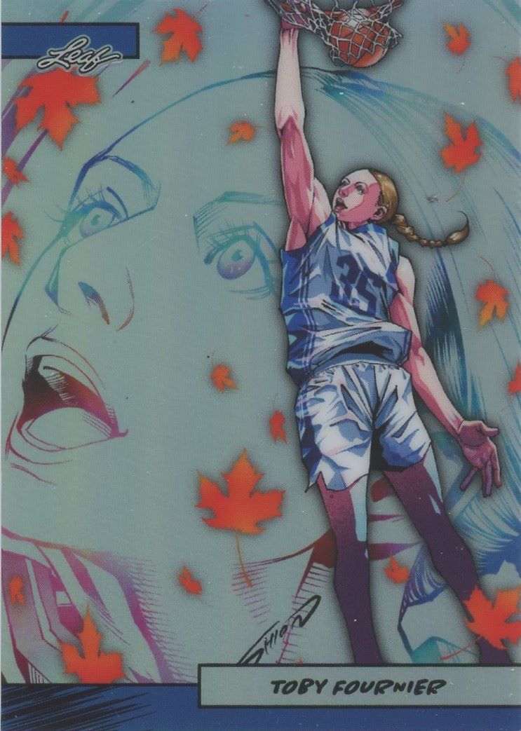 Toby Fournier 2025 Leaf Metal Anime Nation Blue #/75 # AN2B-41