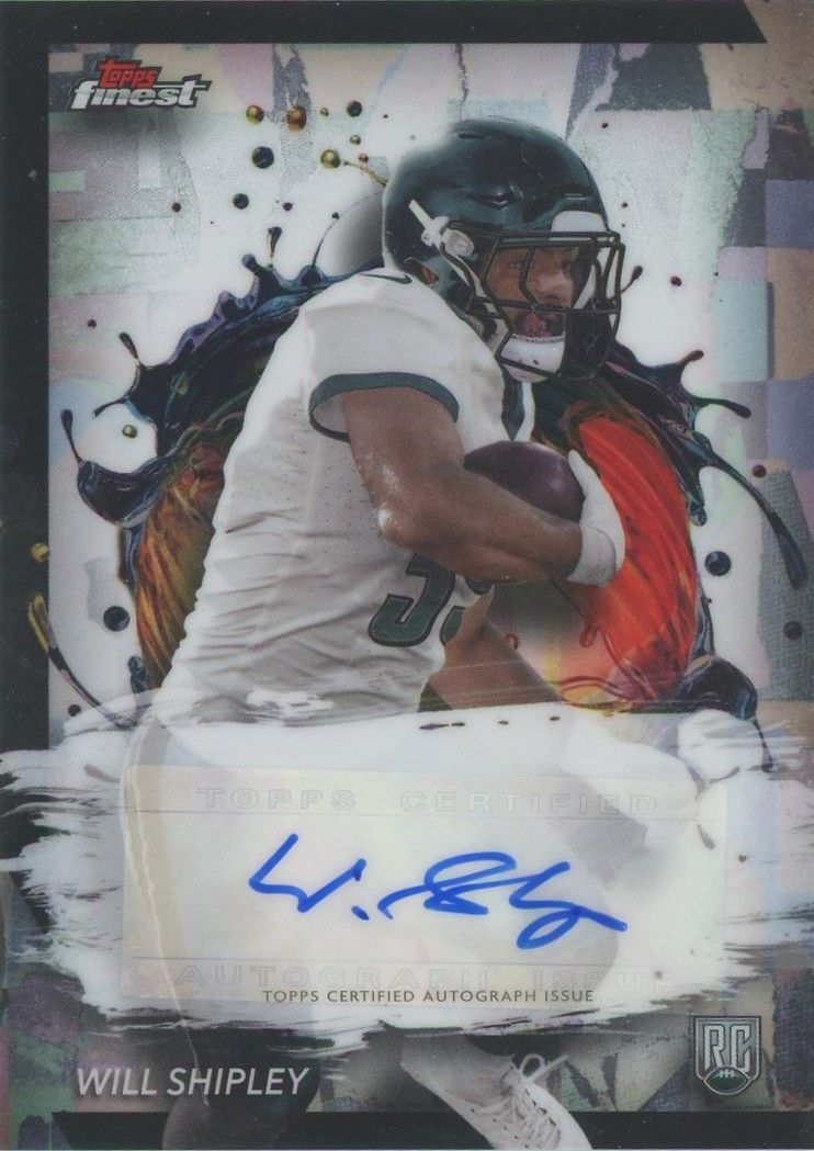 Will Shipley 2024 Topps Finest Rookie RC Auto #RFA-WS