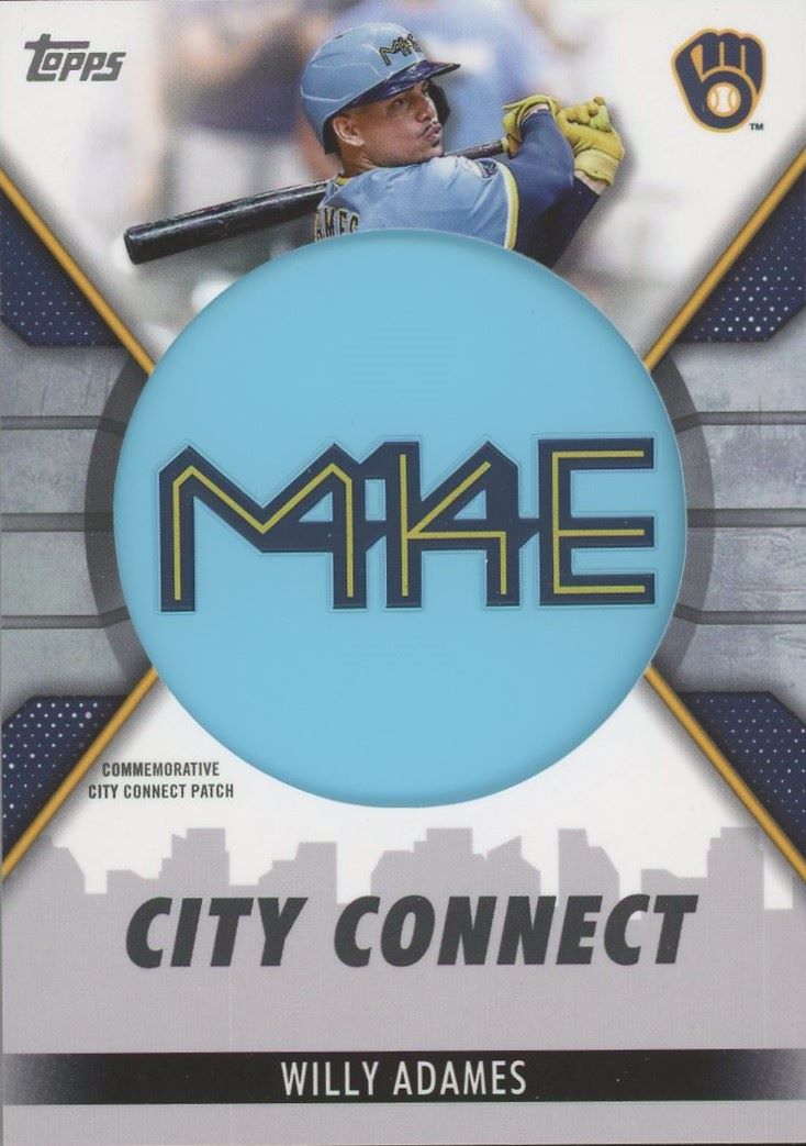 Willy Adames 2023 Topps City Connect Patch #CC-WA Brewers