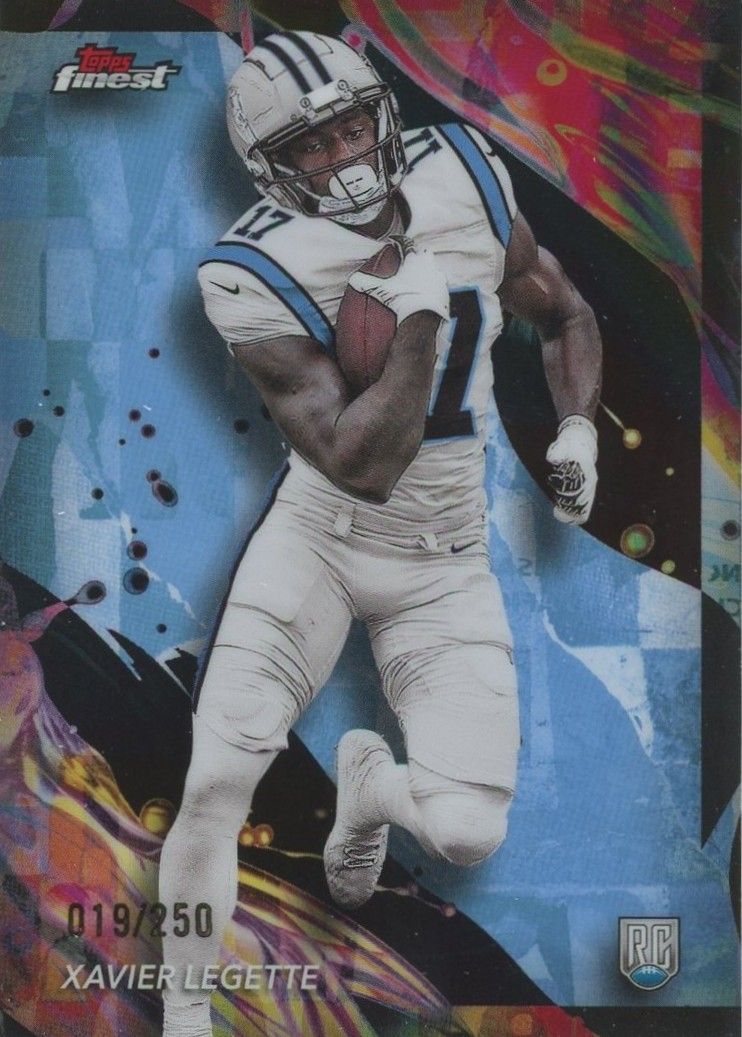 Xavier Legette 2024 Topps Finest Sky Blue Rookie RC #19/250 #187