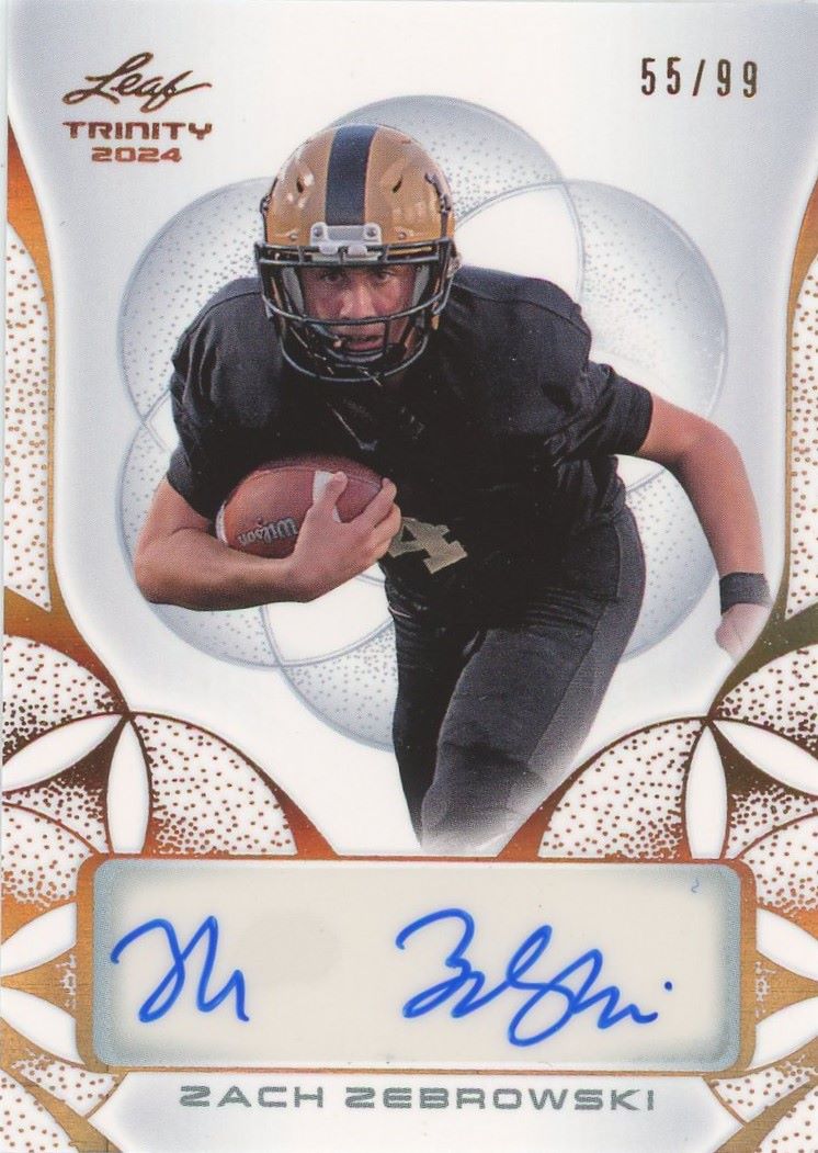 Zach Zebrowski 2024 Leaf Trinity Copper Autograph #55/99 #BA-221