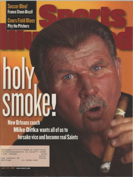 Sports Illustrated Saints Mike Ditka Cover 07.20.1998