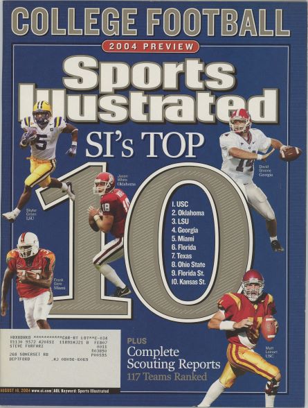Sports Illustrated SI's Top 10 Cover 08.16.2004
