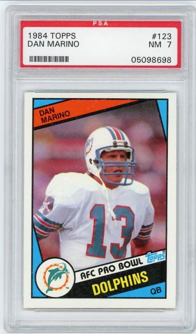 1984 Topps Dan Marino Rookie #123 PSA 7