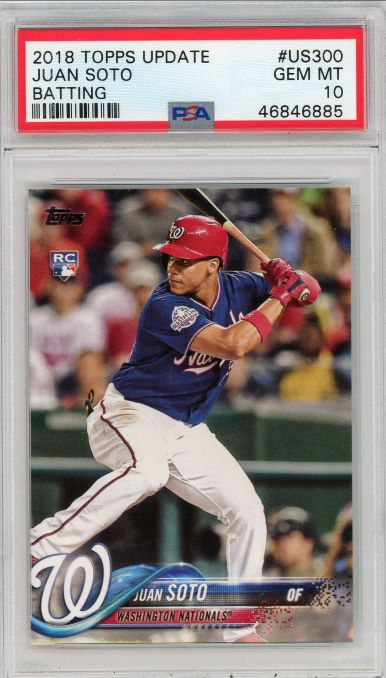 2018 Topps Update Juan Soto Rookie #US300 PSA 10 Rookie