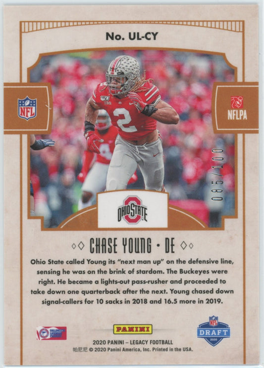 2020 NFL Legacy Chase Young Under the Lights Bronze #85/100 #UL-CY