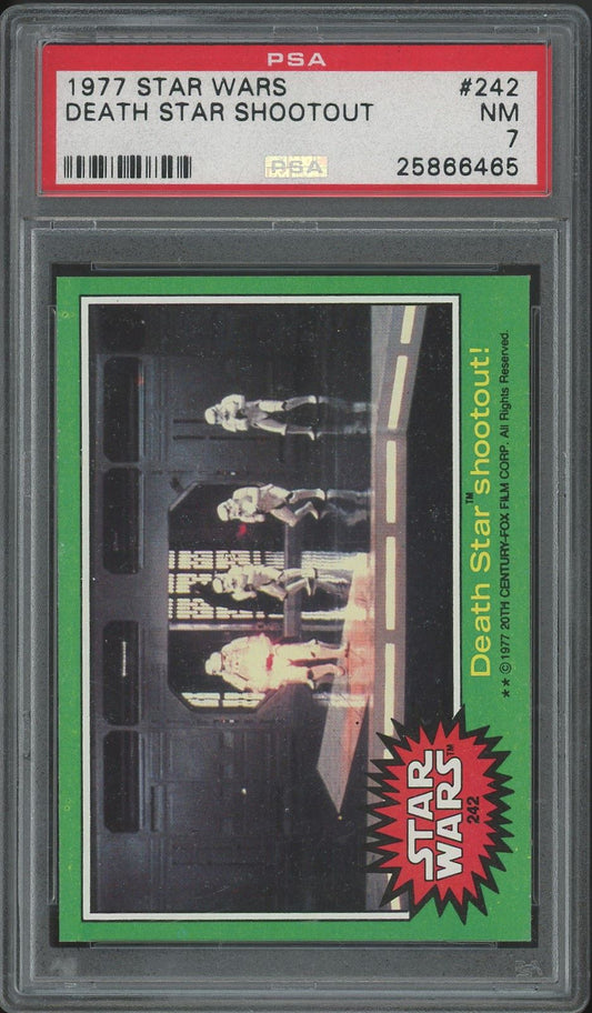 1977 Star Wars Death Star Shootout #242 PSA 7