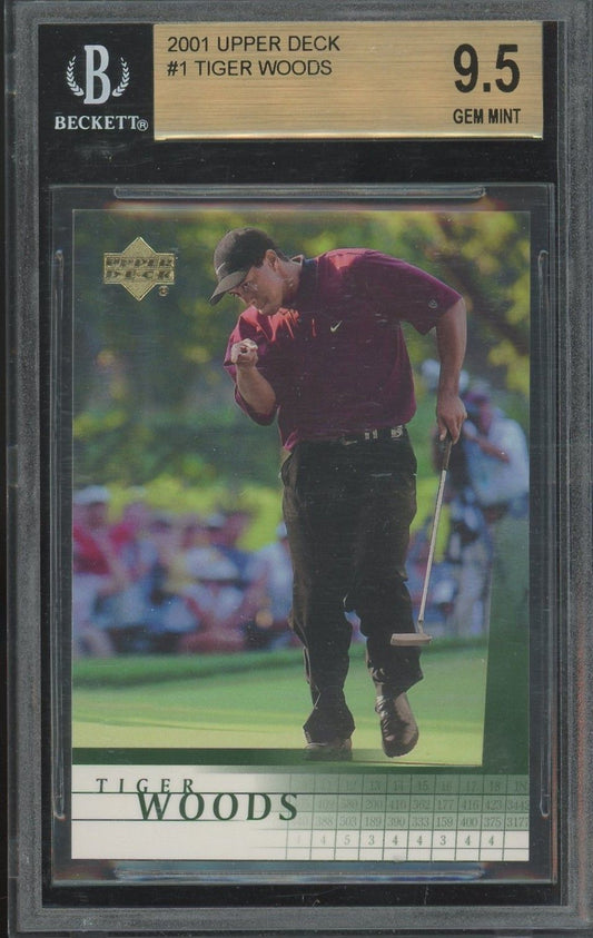 Tiger Woods 2001 Upper Deck #1 BGS 9.5