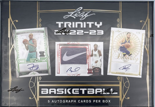 2022-23 Leaf Trinity Basketball Factory Sealed Hobby Box