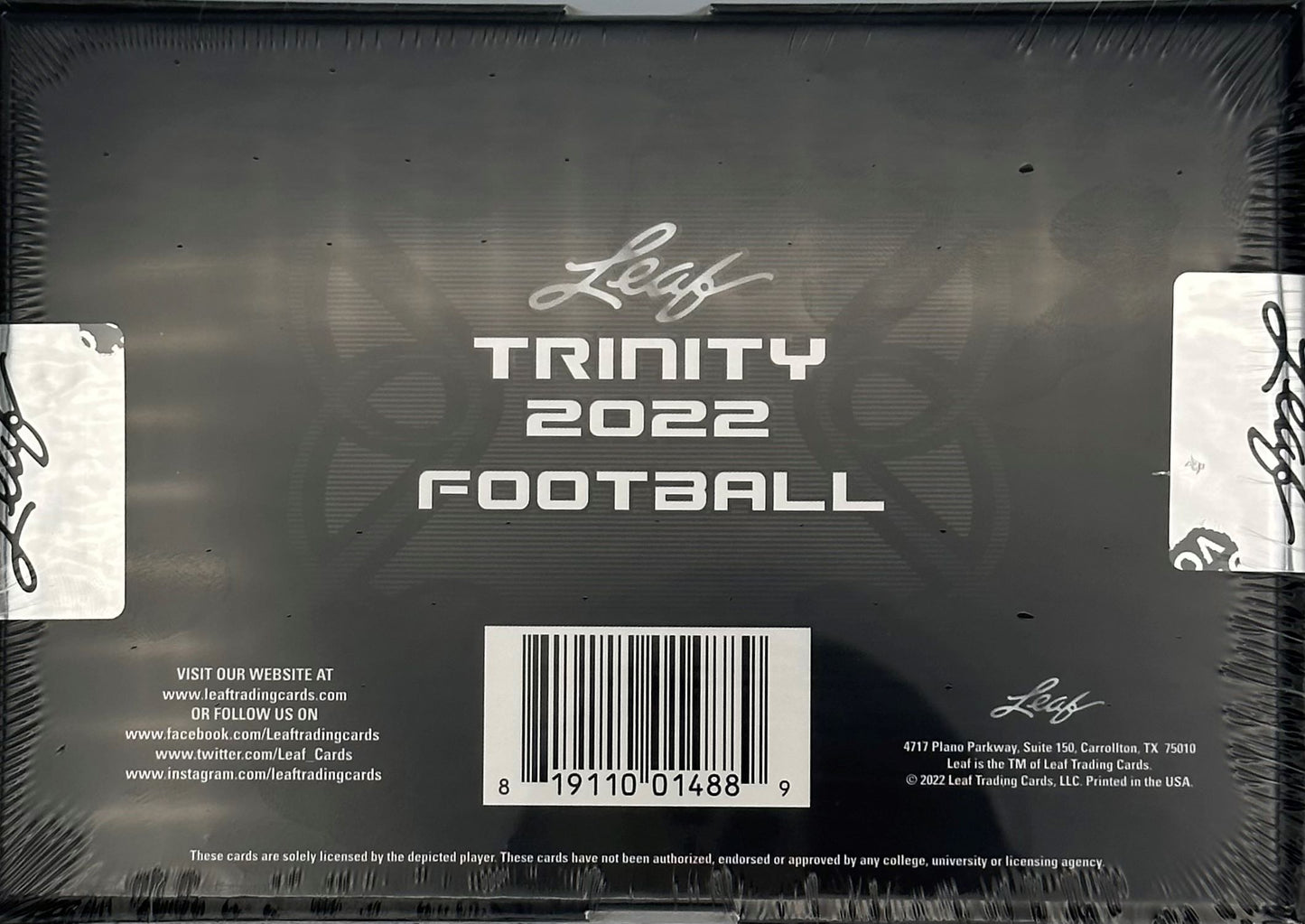 2022 Leaf Trinity Football Hobby box